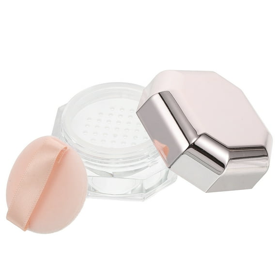 Hemoton 1 Set Mini Loose Powder Container Refillable Loose Powder Container For Travel Empty Makeup Powder Box For Face Small Powder Holder Plastic Cases