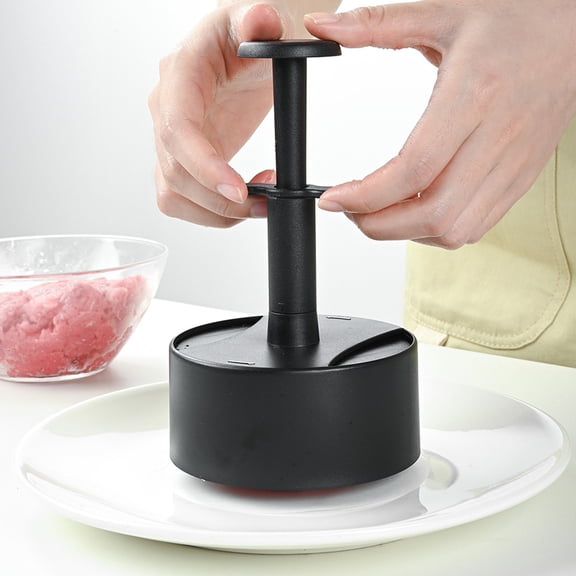 Hemoton 1 Set Non-Stick Patty Press Mold With Patty Papers Kitchen Grilling Barbecue Tool Ideal For Making Veggie Beef Burger And Hamburger Patties