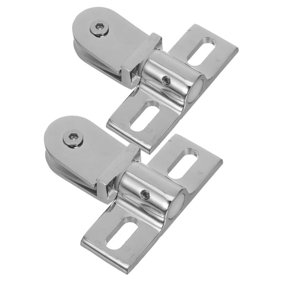 Hemoton 1 Set Of Door Pivot Hinges Dual Direction Opening Zinc Alloy Pivot Hinges Shower Glass Door Thickened Hardware For Bathroom Use