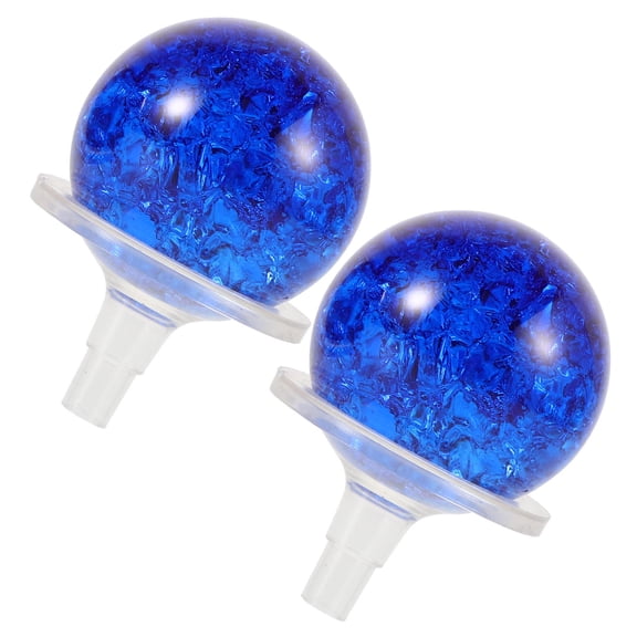 Hemoton 1 Set Of Ice Cracked Glass Balls Decorative Cracked Spheres For Indoor Fountain Multi-Functional Glass Ball Ornaments Centerpiece For Table