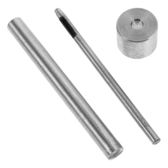 SOPOTUTU Silver Hand Punch Tool Eyelet Setter for Craft Projects Fashion Design Beginners Professionals