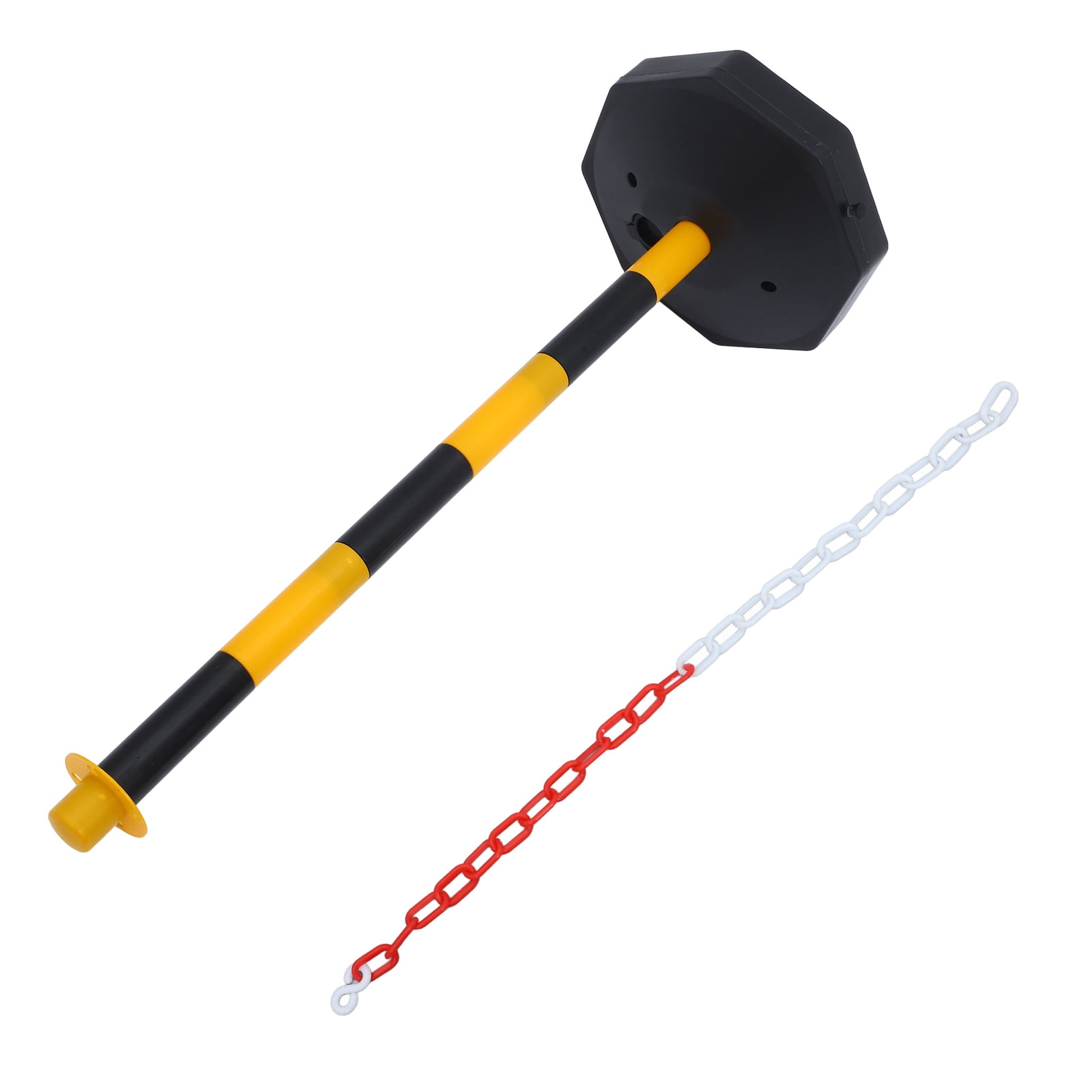 RENACLIPY Plastic Safety Bollard Post Parking Barrier, Cylindrical and ...