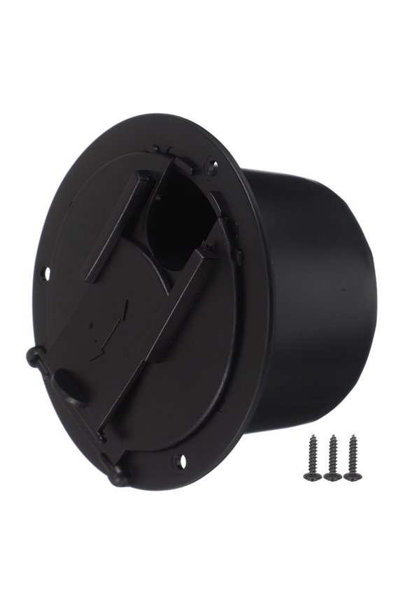 1 Set Rv Electrical Cable Hatch Power Cord Access Cap For Trailers And Campers Easy Installing Space-Saving For Rv Electrical Cables Management