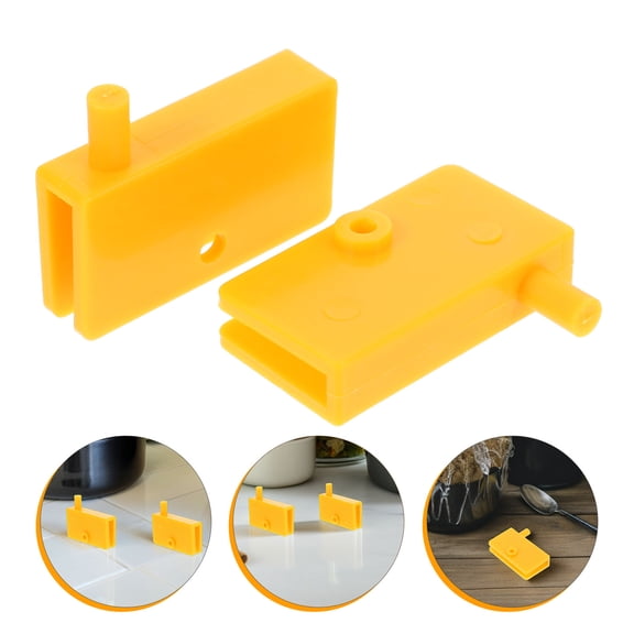 COOPHYA Plastic Door Hinge For Cabinet Doors Orange 1 Set