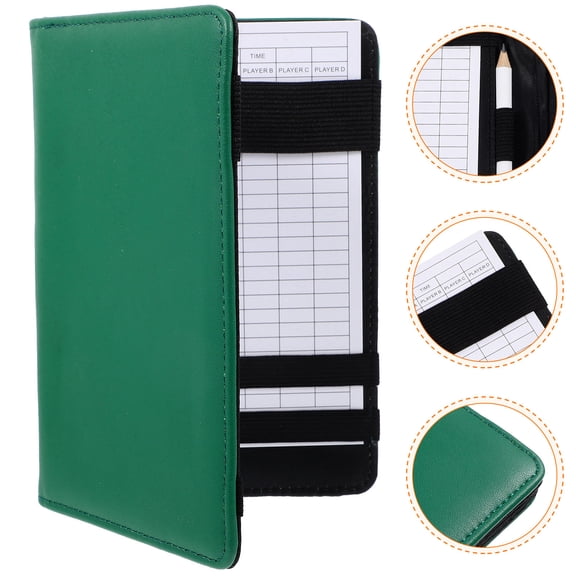Hemoton 1 Set of Golfing Notebook Convenient Golfs Score Book Protector Small Golfing Score Book Card Set
