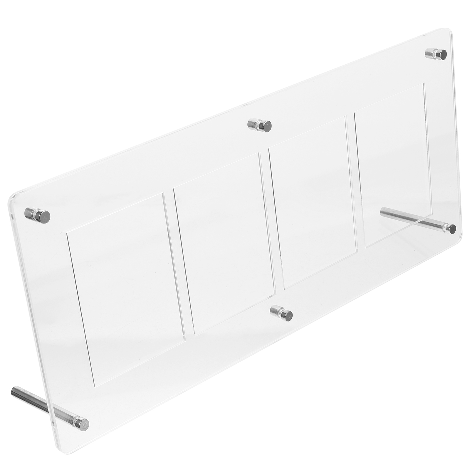 Hemoton 1 set of Plastic Card Holder Card Display Stand Desktop Card Storage Rack