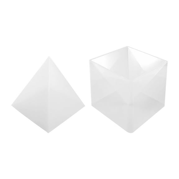 Hemoton 1 set of Silicone Mold Pyramid Shape Mold DIY Pyramid Mold Practical Mold