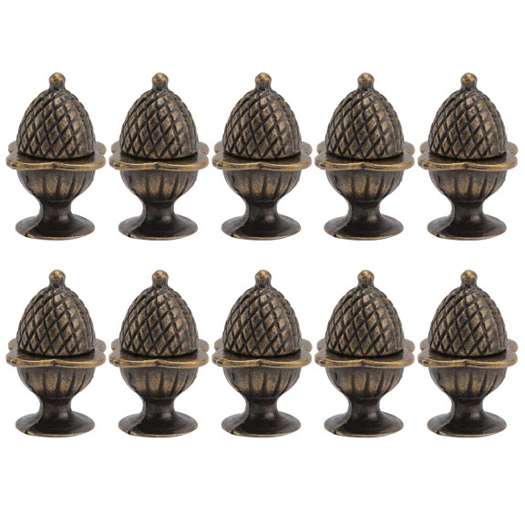 Hemoton 10 PCS Antique Corn Handle Furniture Knobs Cabinet