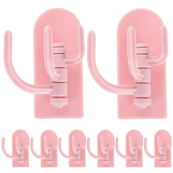 Hemoton 10 Pcs Backpack Hook Bath Towel Hooks for Bathroom Wall Mount Pink