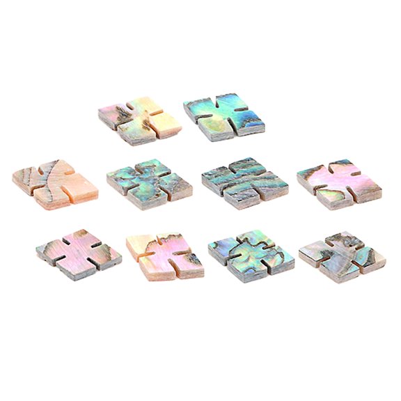 Hemoton 10 Pcs Tuners 1.30X1.30X0.20CM Colorful