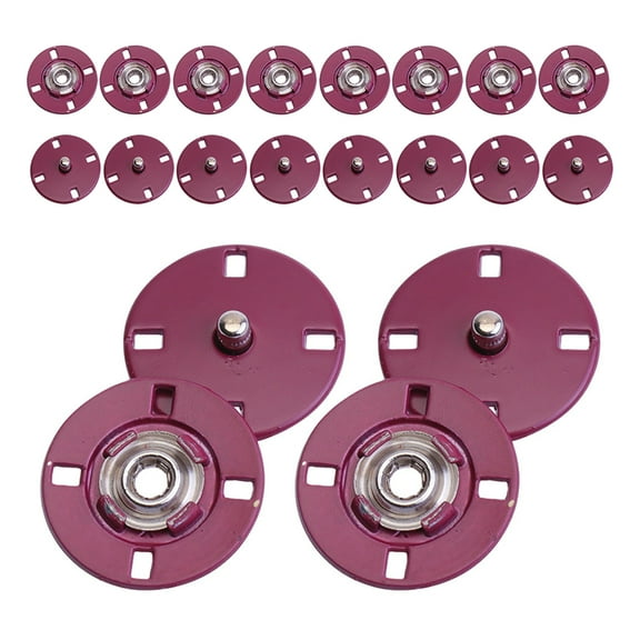 Hemoton 10 Sets Flat Invisible Snap Fasteners For Coats And Trench Coats Hand-Sewn Metal Buttons Wear-Resistant For Spring Fall Fashionable