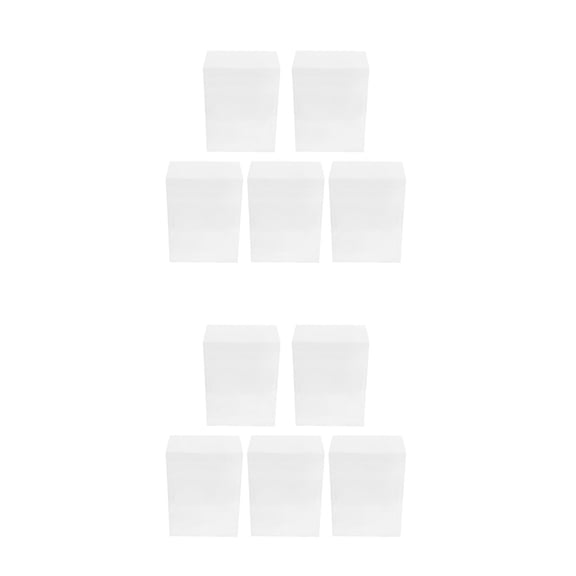 UPGRATOR Transparent Stackable Pvc Container Collectors Display 10Pack 7.9X5.9X3.9In