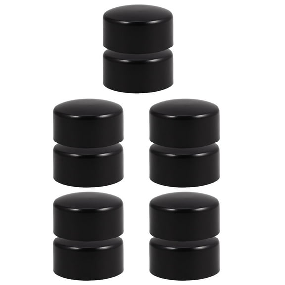 Hemoton 10 pcs  Stainless Steel Handrail End Caps Protective Cap Round Cover Handrail Accessories for Stair Railing Column Chain Link Fence Post Caps