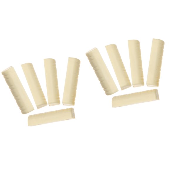 Hemoton 10 pcs Wear-resistant String Mandolin Nut Professional Slotted Mandolin Nuts Slotted Instrument Replacement