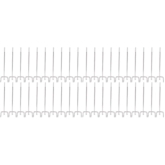 Hemoton 100 PCS Pegboard Hooks Set, 15cm Peg Board Attachments Heavy Duty Pegboard Accessories Metal Garage Utility Hooks ( 3.2cm width )