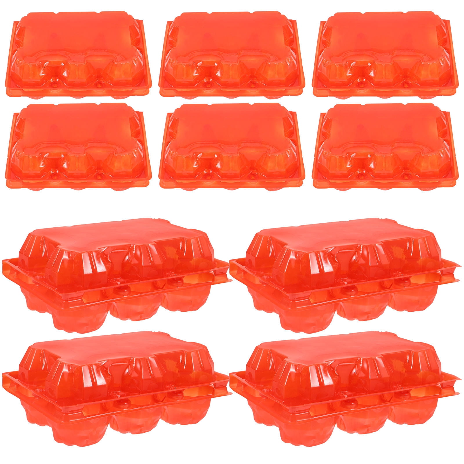Red Plastic Egg Carton for Storage Sturdy and Safe Design Useful for Home Kitchen or Restaurant 100 pcs