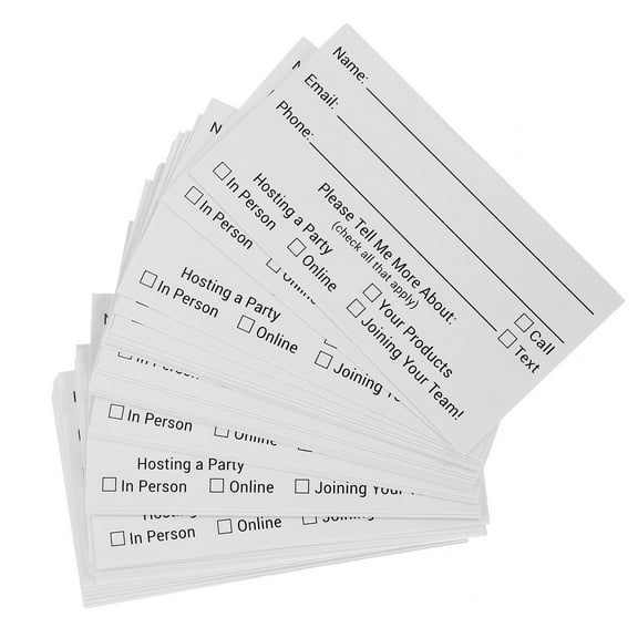 Hemoton  100 Pcs Multi-use Voting Cards Blank White Entrance Tickets