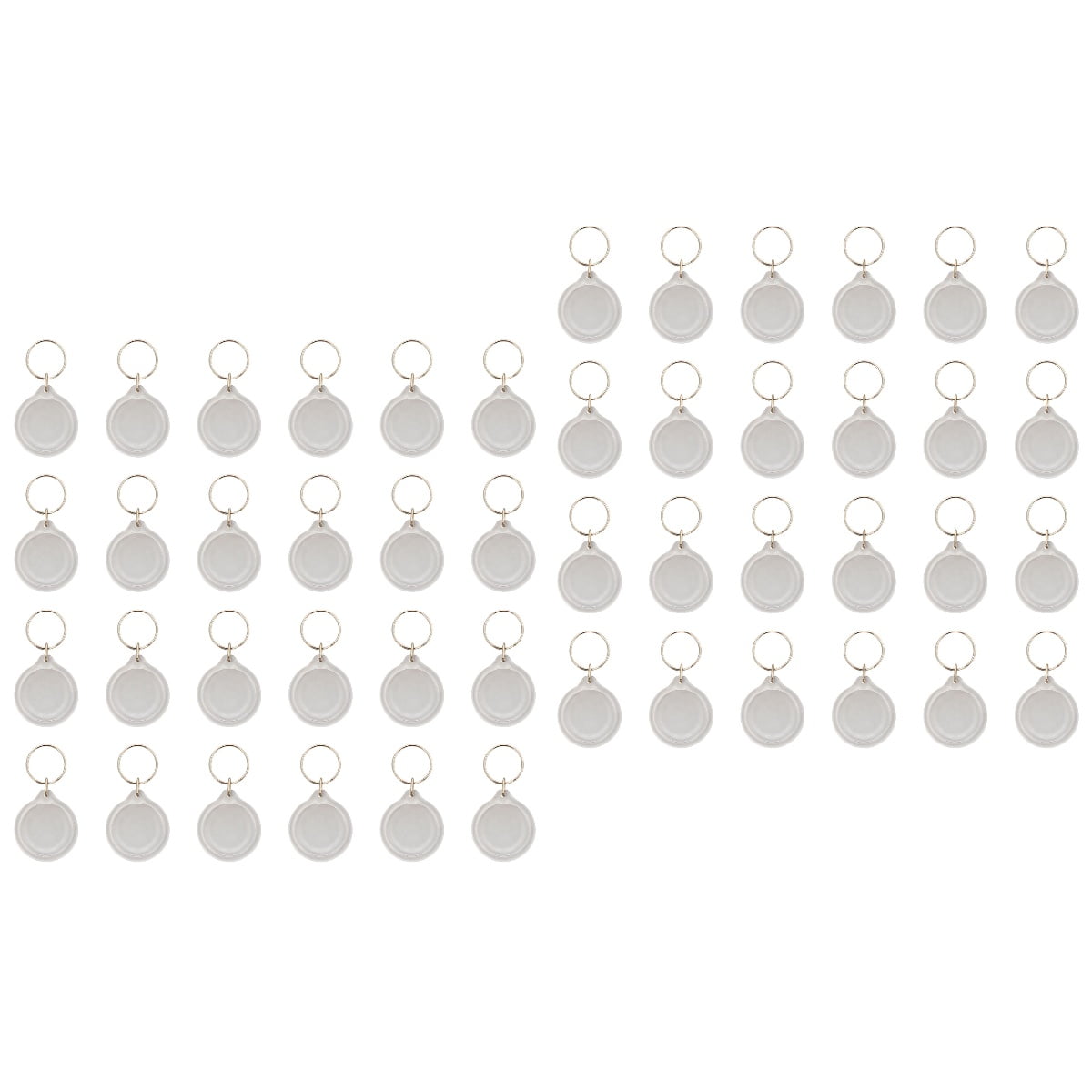 Hemoton 100 Pcs Photo Frame Key Ring Keychain Acrylic Key Chain Key Holder DIY Gift