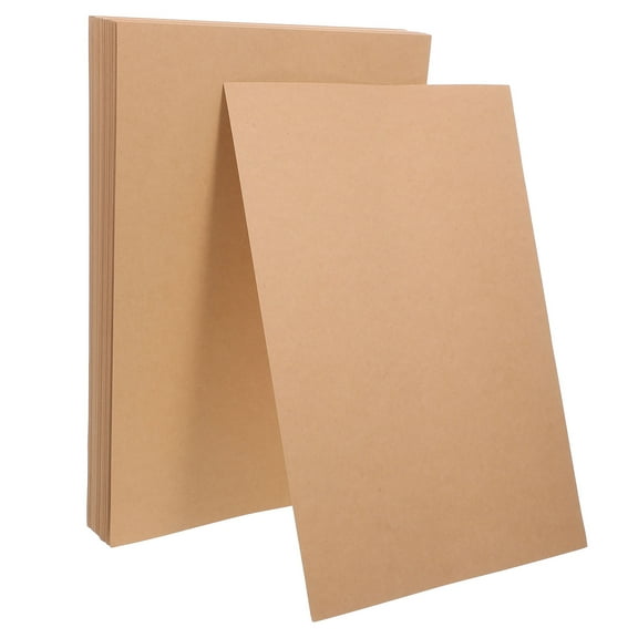 Hemoton 100 Sheets Brown Craft Cardstock Blank Index Cards 180g Kraft Cardstock Painting Handmade Paper Thick Brown Cardstock For Invitations Menus Crafts Diy Cards Tags