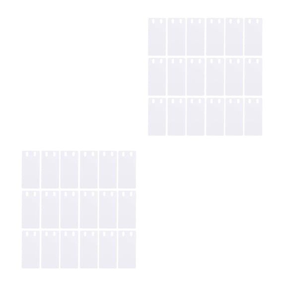 Hemoton 100 pcs Blank PVC Cable Tags Waterproof Write-On Labels for Cord and Wire Identification Reusable Cable Wire Tags Writable Tags