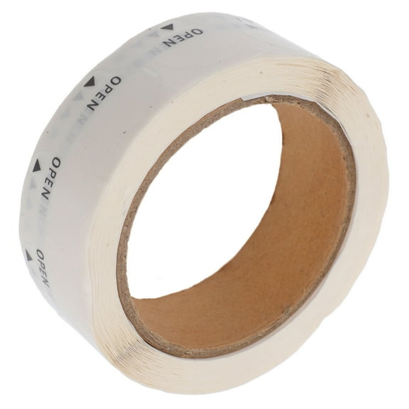 Hemoton 1000Pcs Open Stickers Labels Waterproof Clear Labels Round Open Stickers Easy Peel And Seal Circle Label Stickers For Packaging Shipping