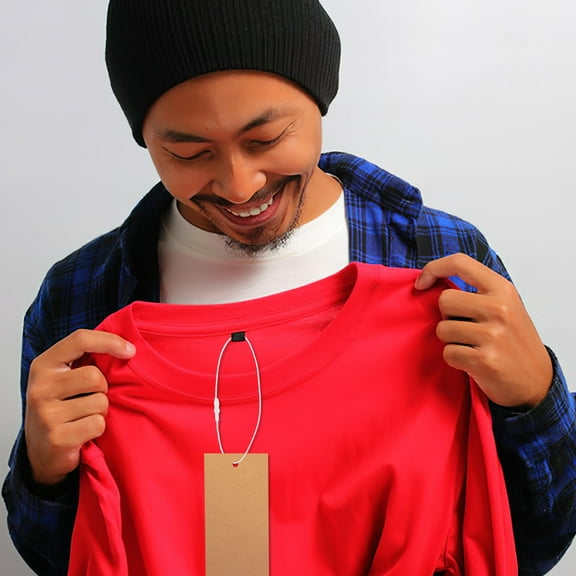 Hemoton 1000pcs Efficient Hang Tag Strings For Clothing Tag Ties Hang Tag Strings Multi-Use Hang Tag Fasteners Clothes Label String Garment Tag Rope