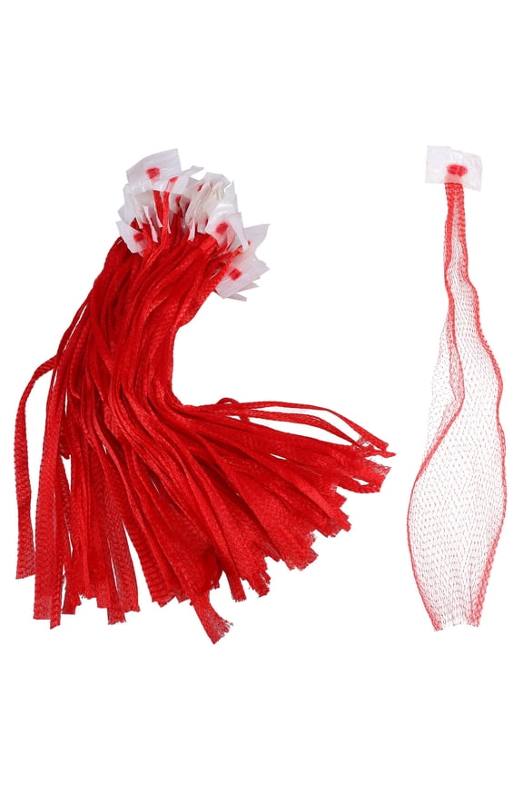 Hemoton 100Pcs Reusable Mesh Produce Bags Onion Vegetable Fruit Storage Bag Grocery Pouch