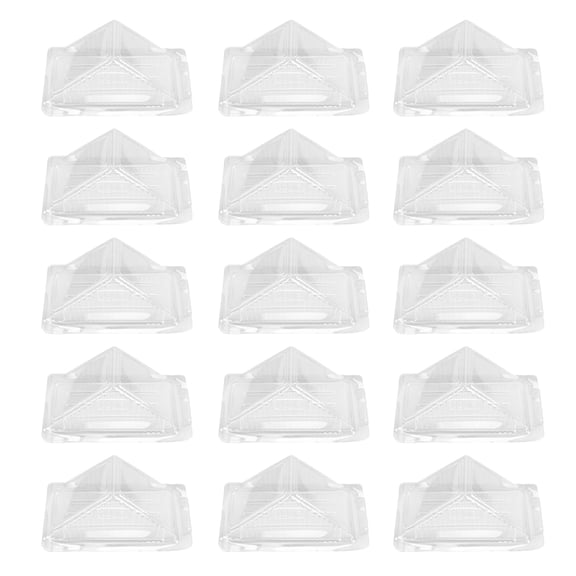 SOPOTUTU 100Pcs Disposable Sandwich Box Transparent Triangle Cake Container for Parties