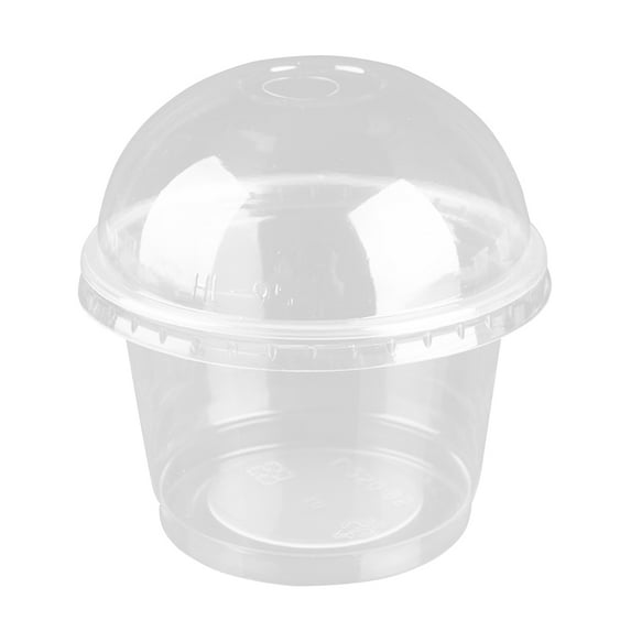 Homoyoyo Transparent Crack-Resistant Takeaway Cups 100 Pcs PP Plastic Kitchen Drinkware