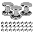 thumbnail image 1 of EXHUMKY Back to School DIY Binding Rivets Silver Iron 100Pcs Double-Sided Cap Design, 1 of 8