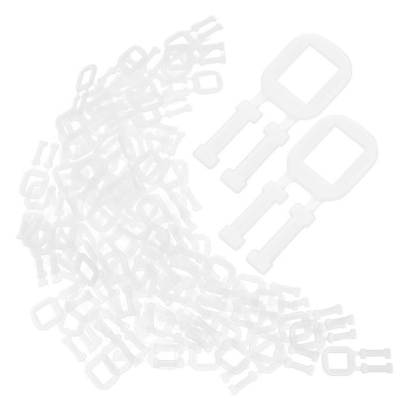 SOPOTUTU 100pcs Transparent PP Anti Slip Box Handles Easy to Install for Shipping Boxes