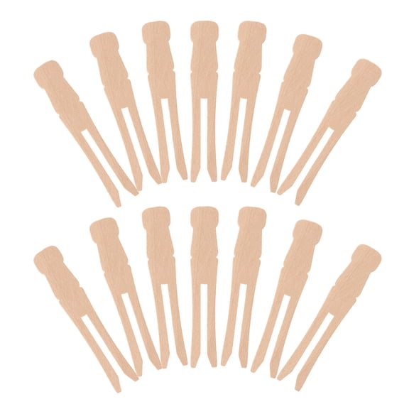 Hemoton 100pcs Classic Wooden Clothespins Heavy Duty Wooden Clothes Fasteners Small Laundry Clothes Pins Vintage Wooden Photos Pegs for Quilt Drying