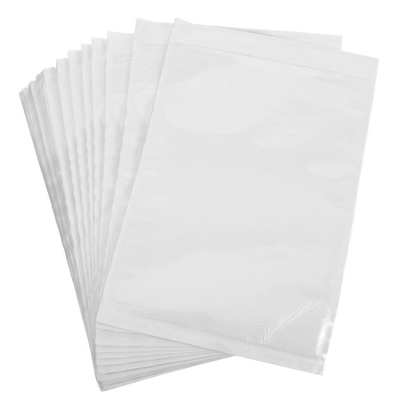Hemoton 100pcs Clear Adhesive Packing List Envelopes Pouch Shipping Label Envelopes Loading Packing List Shipping Label Envelopes Bags Shipping Supplies