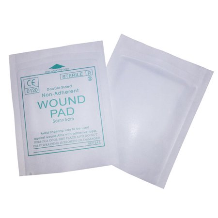 Hemoton 100pcs Non-woven Sheet Blood Sucking Pad Non-stick Pad First Aid Supplies Practical Nonwovens Medical Supplies for Home Outdoor