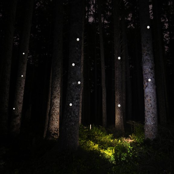 Hemoton 100pcs Reflective Trail Marking Tacks Hunting Markers Metal Push Pins Tree Reflectors