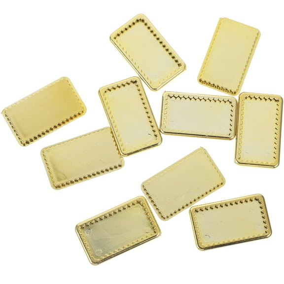 Hemoton 10Pcs Miniature Dish Crafts Mini House Tiny Plates Ornaments Mini Trays Doll House Plates Decorations