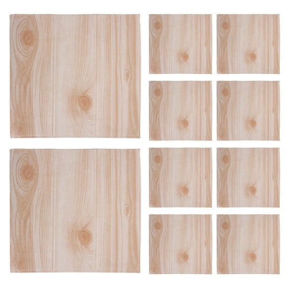 Hemoton 10pcs 3d Self Stick Wallpaper Realistic Wood Grain Easy To Apply Long-Lasting For Living Room Kitchen Diy Wall Art Self Adhesive Wall Cover