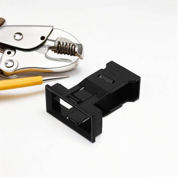 Hemoton 10pcs Air Switch Concealed Bracket 1P Small Breaker Fixed Bracket Plastic Breaker Fixed Bracket Air Switch Concealed Mount for Secure Installation