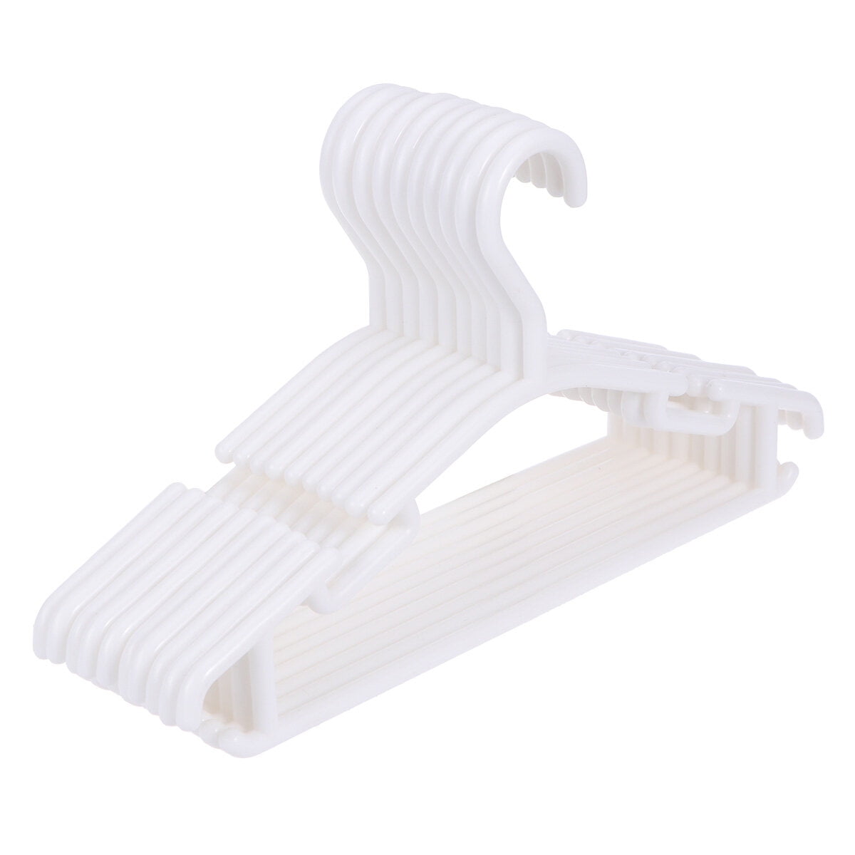 Hemoton 10pcs Antiskid Garment Clothes Hangers Nonslip Heavy Duty