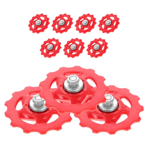 Hemoton 10pcs Bike Rear Derailleur Pulleys Bike Derailleur Pulley Wheel Bike Derailleur Pulley Road Bike Derailleur Wheels Derailleur Pulley