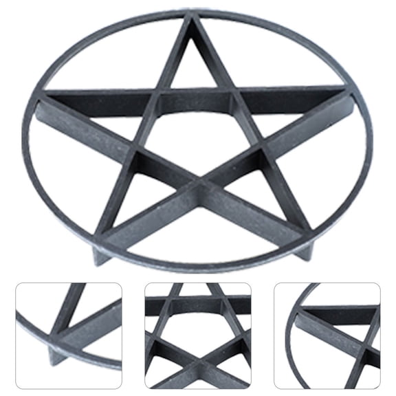 Hemoton 10pcs Black Plant Pot Holders with Hollow Design, PP Material, Garden Storage and Organization Accessories