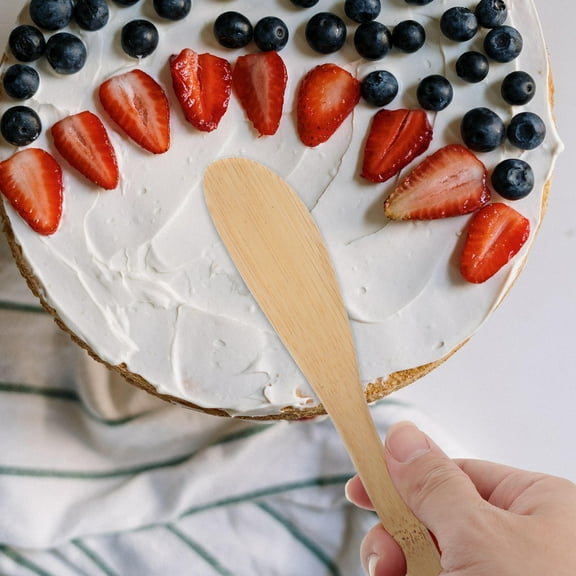 Hemoton 10pcs Cake Butter Cutter Butter Cutting Tool Versatile Butter Spatula Kitchen Small Bamboo Butter Scraper Convenient Cheese Spreader Multi-function Jam Spreader