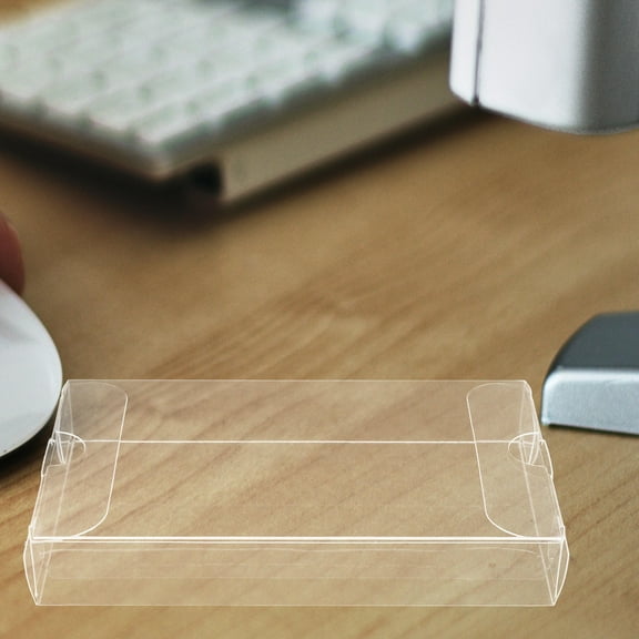 Hemoton 10pcs Clear Plastic Cassette Tape Storage Box PVC Cassette Tape Case Waterproof Audio Tape Protector Stackable Cassette Tape Holder for Home Travel 30 wire