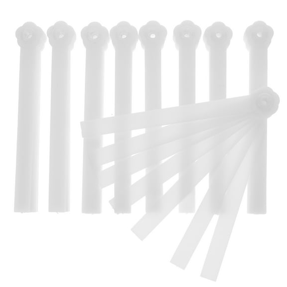 Hemoton 10pcs Handcraft DIY Frame Sturdy Plastic Frame Unfinished Fan Frame Material