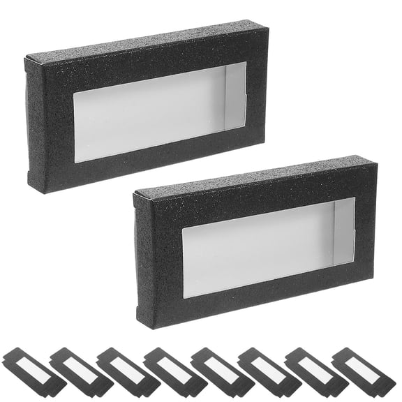 Hemoton 10-Pack Empty Eyelash Storage Boxes Lash Packaging Case Portable Cardboard Eyelash Tray for Women and Girls