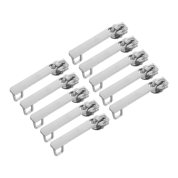 Hemoton 10pcs Nylon Double-Layer Zipper Slider Luggage Lock Hole Replacement Part Smooth Sliding Zipper Pull Luggage Repair Supplies