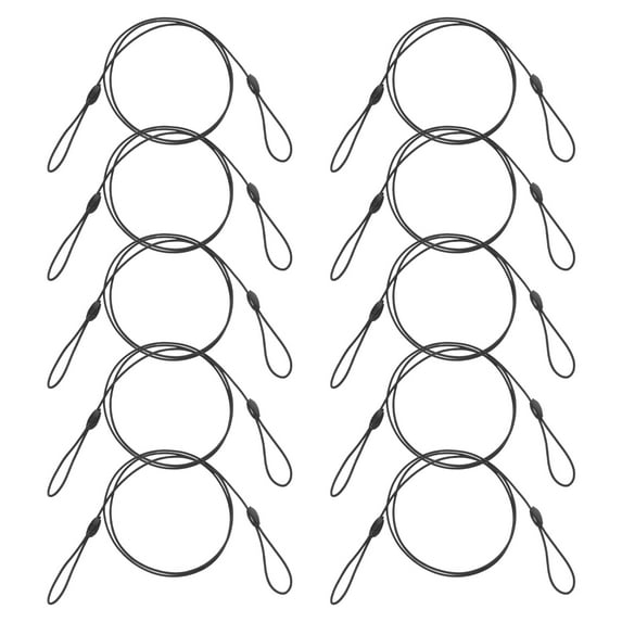 Hemoton 10pcs Plastic Elastic Tether Lanyard for Touch Pens Retractable Coiled Spring Anti-Lost Stylus Pen Lanyards Tablet Touchscreen Tether with Rings