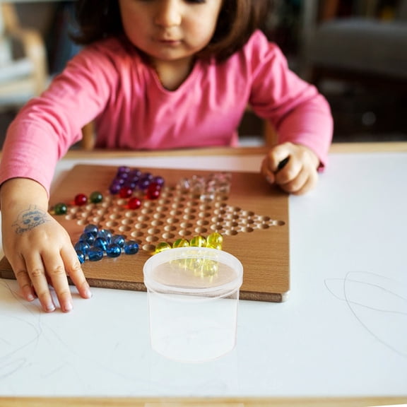 RENACLIPY 10pcs Round Plastic Bead Storage Containers for Jewelry and Small Craft Items Organizer