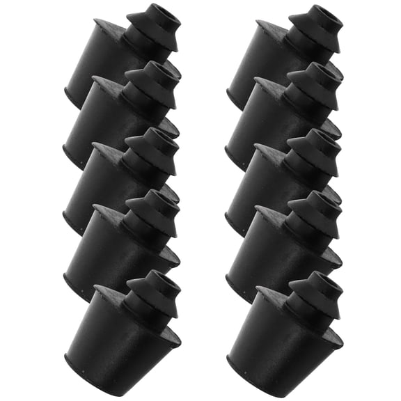 Hemoton 10-Pack Rubber Bumper Blocks Shockproof Mini Hood Bumpers Vehicle Hood Replacement Stopper Blocks for Cars