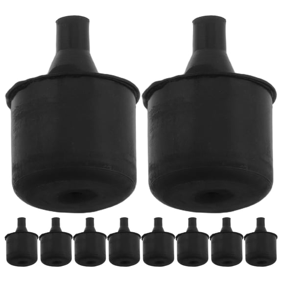 HEMOTON Car Bumper Guard Rubber Grommets for Engine Cover Black Color Collision Prevention Easy Installation Versatile Application 10pcs